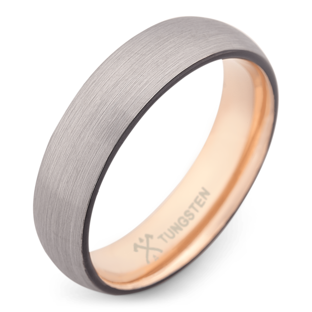 Tungsten Ring Rose Gold